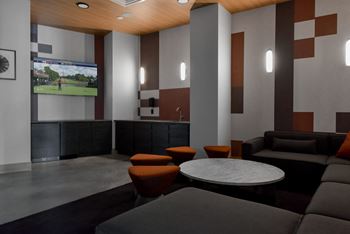 Multi-sport simulator at The Hallon luxury apartments in Hopkins, MN
